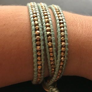 Authentic Chan Luu leather 3 wrap bracelet